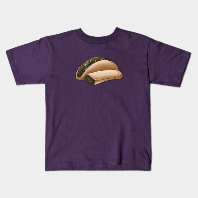 Tacos Kids T-Shirt by Firestorm Fox